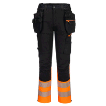  Portwest DX457 Hi-Vis Class 1 Detachable Holster Pocket Knee Pad Trousers