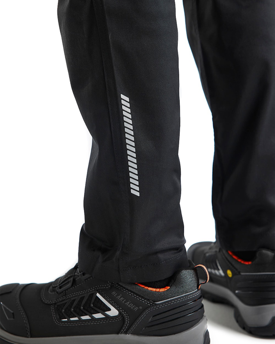 Blaklader 1448 Industry Stretch Kneepad Trousers Black/Hi-Vis Yellow