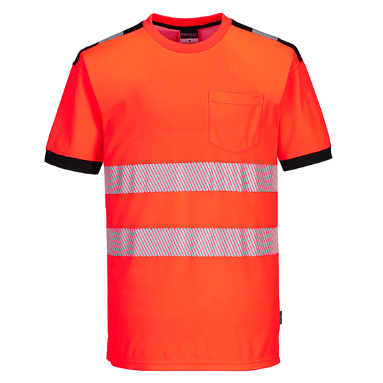 Portwest T181 PW3 Hi-Vis Short Sleeve Work T-Shirt Various Colours