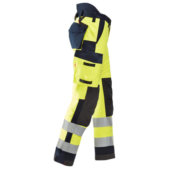 Snickers 6663 ProtecWork, Insulated Trousers Hi-Vis Class 2