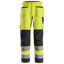  Snickers 6260 ProtecWork Hi-Vis Class 2 Work Trousers Holster Pockets