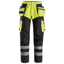  Snickers 6265 ProtecWork, Trousers Reinforced front of leg, Holster Pockets High-Vis Class 1