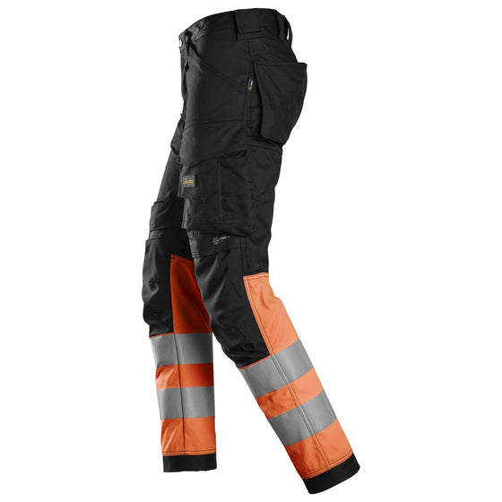 Snickers 6334 High-Vis Class 1 Stretch Trousers