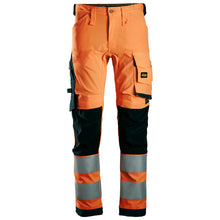  Snickers 6343 High-Vis Class 2 Stretch Trousers