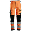 Snickers 6343 High-Vis Class 2 Stretch Trousers - 41" Waist, 32" Leg