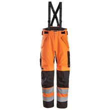  Snickers 6630 High-Vis Class 2 Waterproof 37.5® 2-Layer Light Padded Trousers