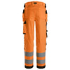 Snickers 6743 Hi-Vis Class 2 Women's Stretch Trousers Holster Pockets