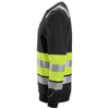 Snickers 8031 High-Vis Class 1 Sweatshirt Black / Hi-Vis Yellow / Medium