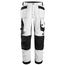  Snickers 6251 AllroundWork, Stretch Loose Fit Holster Pocket Work Trousers White