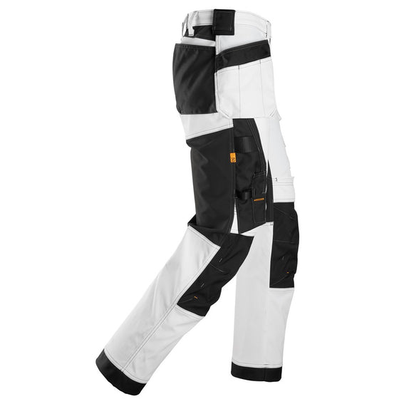 Snickers 6251 AllroundWork, Stretch Loose Fit Holster Pocket Work Trousers White
