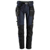 Snickers 6972  FlexiWork, Work Trousers+ Detachable Holster Pockets Navy Blue / 36" Waist - 32" Leg