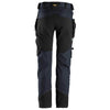 Snickers 6972  FlexiWork, Work Trousers+ Detachable Holster Pockets Navy Blue / 36" Waist - 32" Leg