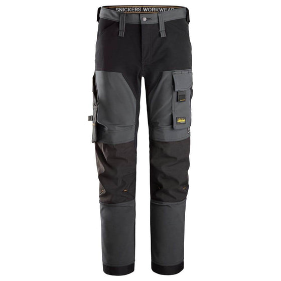 Snickers 6375 AllroundWork 4-way Stretch Trousers Steel Grey