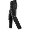 Snickers 6590 AllroundWork Stretch Trousers Capsulized Kneepads Holster Pockets Black / 52 (36" Waist, 32" Leg)