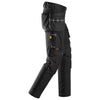 Snickers 6590 AllroundWork Stretch Trousers Capsulized Kneepads Holster Pockets Black / 108 (38" Waist, 30" Leg)