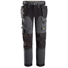  Snickers 6275 AllroundWork, 4-way Stretch Trousers Holster Pockets Steel Grey