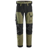 Snickers 6375 AllroundWork 4-way Stretch Trousers Khaki Green / Black / 100 (35" Waist, 30" Leg)