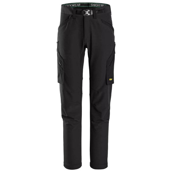 Snickers 6873 FlexiWork Full-Stretch Trousers without Knee Pockets Black / Snickers Size 104 (36" Waist, 30" Leg)