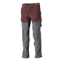  Mascot 22279 Ultimate Stretch Click System Pocket Trousers Bordeaux / Stone Grey