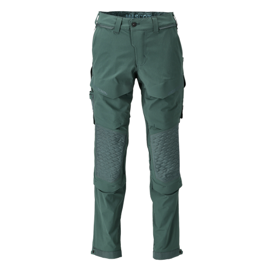 Mascot 22279 Ultimate Stretch Click System Pocket Trousers Forest Green