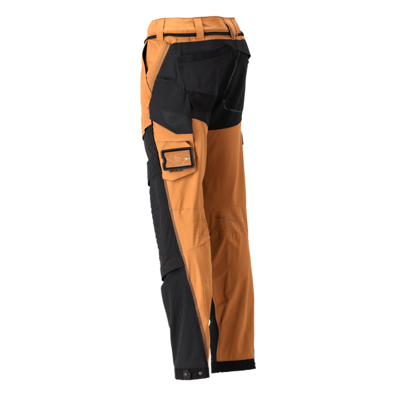 Mascot 22279 Ultimate Stretch Click System Pocket Trousers Nut Brown / Black