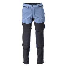  Mascot 22279 Ultimate Stretch Click System Pocket Trousers Stone Blue / Dark Navy