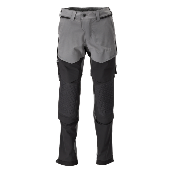Mascot 22279 Ultimate Stretch Click System Pocket Trousers Stone Grey / Black