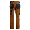 Snickers 6271 AllroundWork, Full Stretch Trousers Holster Pockets, Brown