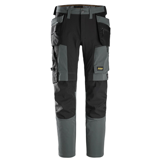 Snickers 6218 AllroundWork Holster Pocket 4-Way Stretch Trousers Steel Grey