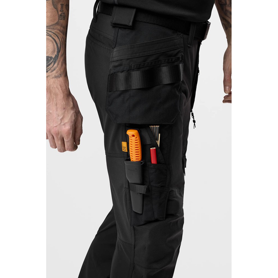 Snickers 6218 AllroundWork Holster Pocket 4-Way Stretch Trousers Black