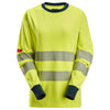 Snickers 2476 ProtecWork, Women's Long Sleeve T-shirt, High-Vis Class 3/2