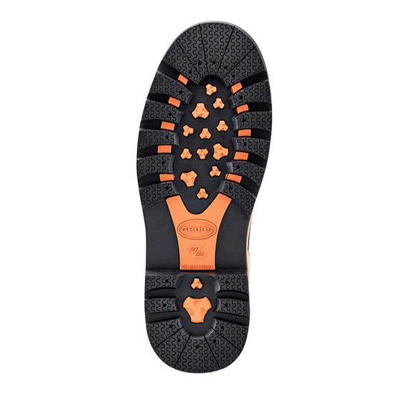 Grubs Ceramic Driver 5.0 S5 Safety Toe Cap Work Dealer Boot Black Orange / UK 8 - EU 42