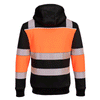 Portwest PW377 Hi-Vis Class 1 Fleece Lined Zip Hoodie