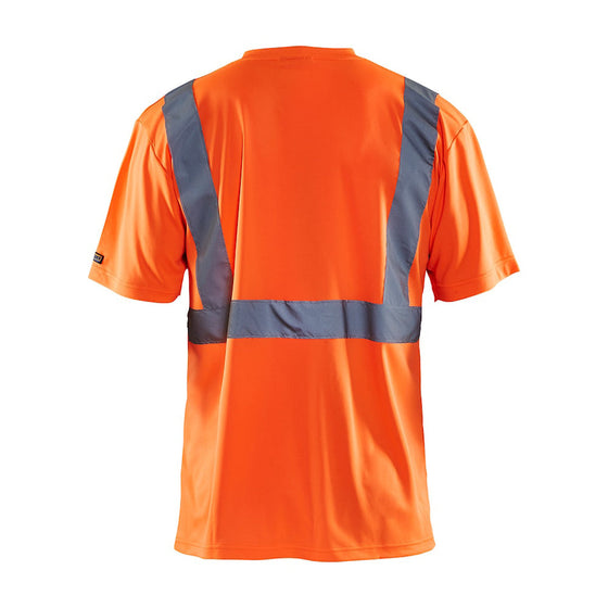 Blaklader 3313 Hi-Vis V-Neck Short Sleeve T-Shirt - Premium HI-VIS T-SHIRTS from Blaklader - Just £36! Shop now at Workwear Nation Ltd