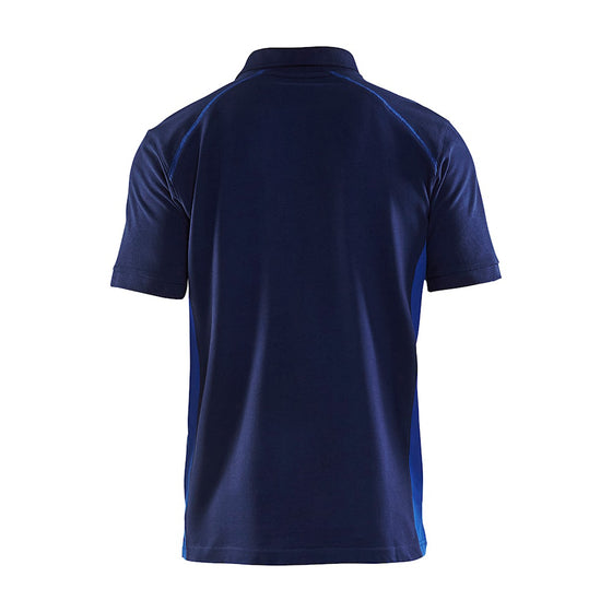 Blaklader 3324 Short Sleeve Polo Shirt Navy Blue / Cornflower blue