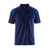 Blaklader 3324 Short Sleeve Polo Shirt Navy Blue / Cornflower blue