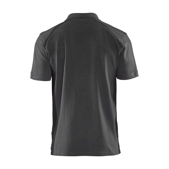 Blaklader 3324 Short Sleeve Polo Shirt Mid Grey / Black
