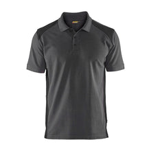 Blaklader 3324 Short Sleeve Polo Shirt Mid Grey / Black