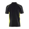 Blaklader 3324 Short Sleeve Polo Shirt Black / Hi-Vis Yellow
