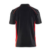 Blaklader 3324 Short Sleeve Polo Shirt Black / Red