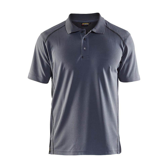 Blaklader 3326 Polo Shirt with UV-Protection Grey Medium - Workwear Nation Ltd
