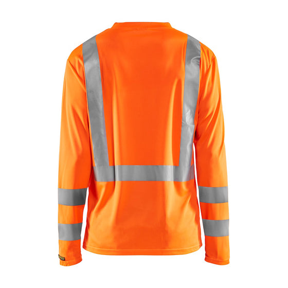 Blaklader 3386 Hi-Vis UV-Protected Long Sleeve V-Neck T-Shirt