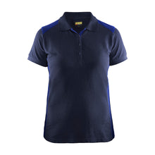  Blaklader 3390 Women's Polo Shirt Navy Blue/Cornflower blue