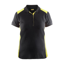  Blaklader 3390 Women's Polo Shirt Black / Hi-Vis Yellow
