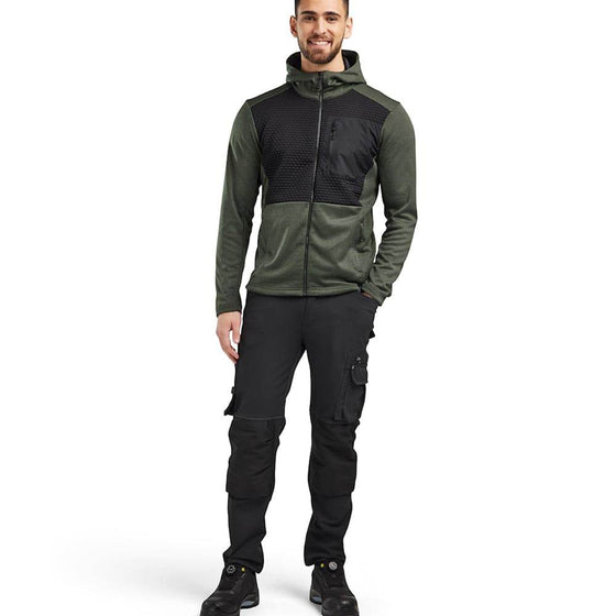 Blaklader 3540 Full-Length Zip Hoodie Sweatshirt Black / XL