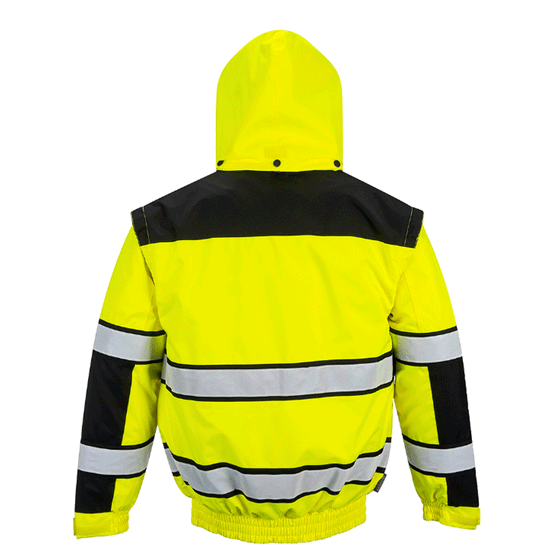 Portwest C466 Hi-Vis 3-in-1 Contrast Waterproof Bomber Jacket