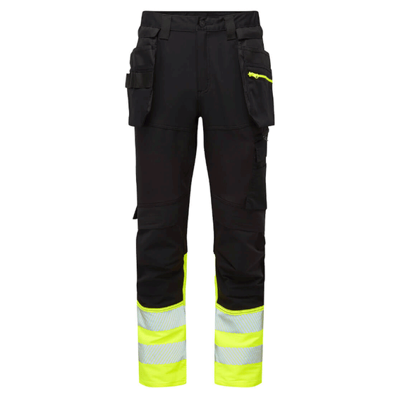 Portwest DX457 Hi-Vis Class 1 Detachable Holster Pocket Knee Pad Trousers