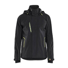 Blaklader 4481 Waterproof Stretch Shell Jacket Black / Hi-Vis Yellow / XL