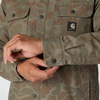 Carhartt 105419 Rugged Flex Relaxed Fit Canvas Fleece-Lined Shirt Jacket