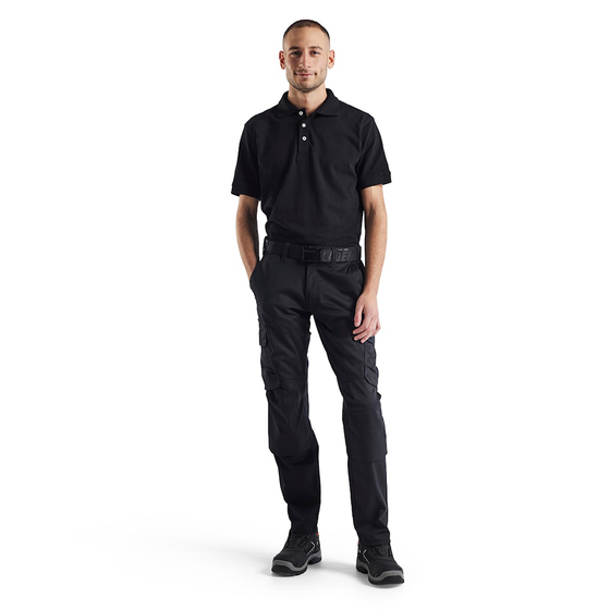 Blaklader 1448 Industry Stretch Kneepad Trousers Black
